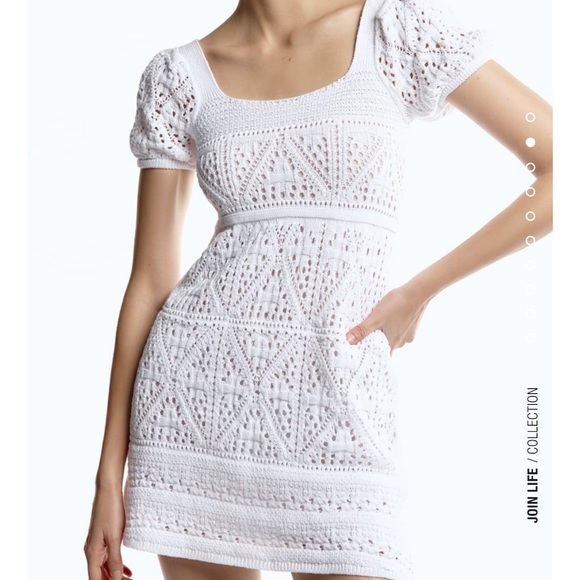 Zara Crochet Knit Dress - Picture 2 of 5